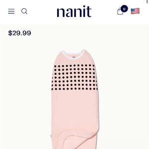 Nanit Breathing Wear Swaddle pink 3-6 month. Bundle for discount.